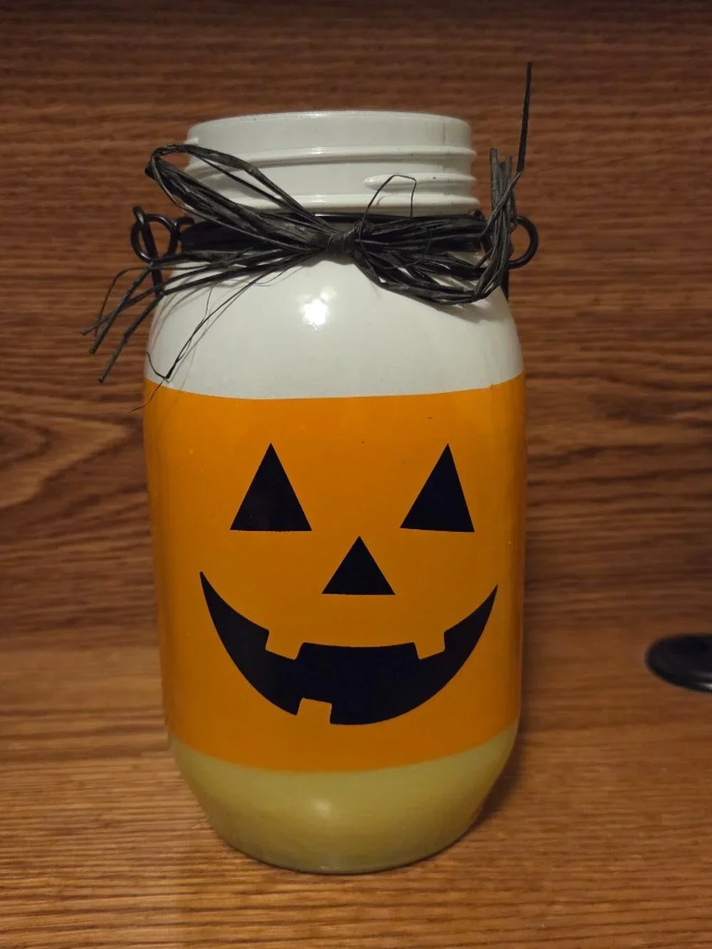 Halloween Decor Glass Jar